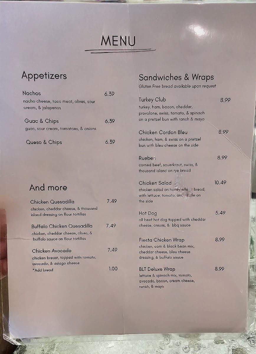 Jitters Coffee House Menu - Image 1